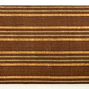 茶の縦格子名古屋帯 前柄