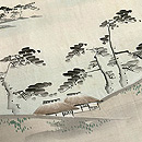 里山風景文の名古屋帯 質感・風合