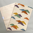 雷紋に遠山の名古屋帯 喜多川平郎作 帯裏