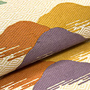 雷紋に遠山の名古屋帯 喜多川平郎作 質感・風合