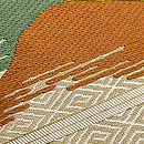 雷紋に遠山の名古屋帯 喜多川平郎作 質感・風合