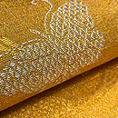 二重蔓牡丹文様の袋帯　桝谷高尾作　質感・風合