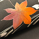 光琳水に花筏の染め名古屋帯　質感・風合