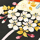 光琳水に花筏の染め名古屋帯　質感・風合