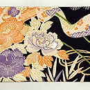 山門に柴垣文の名古屋帯　前柄