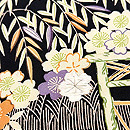 山門に柴垣文の名古屋帯　質感・風合