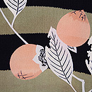 横段に筆柿の羽織　質感・風合