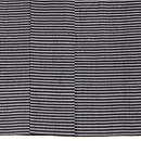 横縞の単衣ざざんざ織り　こうげい扱い　上前