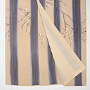 滝縞に梅枝の小紋　上前