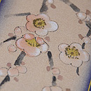 滝縞に梅枝の小紋　質感・風合