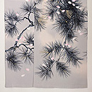 老松に桜吹雪訪問着　上前