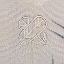 老松に桜吹雪訪問着　背紋