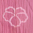 ピンク地虫かごの付下　紋