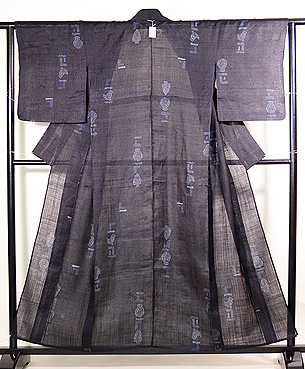 絵文字柄風の宮古上布