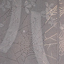 蜘蛛の巣に萩文様単衣羽織　質感・風合