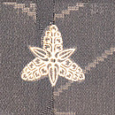 蜘蛛の巣に萩文様単衣羽織　質感・風合（裏地）