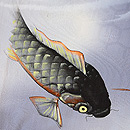 鯉の単衣小紋　質感・風合