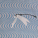 水紋にトンボの夏羽織　質感・風合