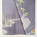 青もみじに鵜舟の単衣付下　上前