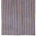 ざざんざ織 縹色縦縞の単衣　上前