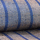 ざざんざ織 縹色縦縞の単衣　質感・風合