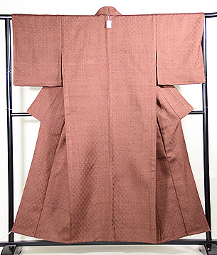 伊兵衛織 入子菱文様単衣