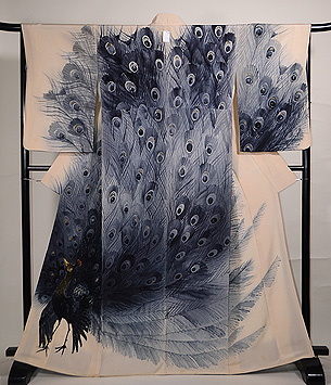 孔雀幻想訪問着