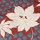 貝絞りに吹き寄せ付下 質感・風合