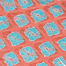 貝絞りに吹き寄せ付下 質感・風合