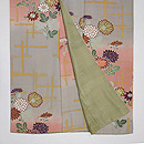 籬(まがき)に菊文様訪問着 上前