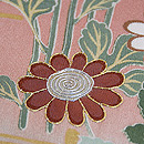 籬(まがき)に菊文様訪問着 質感・風合