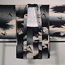 夕焼け空に雀の羽織 正面