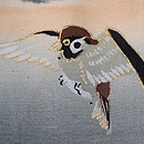 夕焼け空に雀の羽織 質感・風合