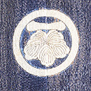 江戸小紋に凧の刺繍付下 背紋