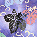 桐唐草の付下 質感・風合