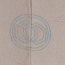 春を呼ぶ灰桜色訪問着 背紋