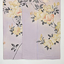 ツツジに青い鳥の訪問着 上前