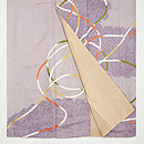 綸子絞り組紐刺繍訪問着　上前