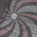 渦巻き文様宮古上布　質感・風合