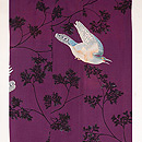 ケヤキ林にホトトギスの付下　上前