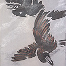 夕闇カラスの羽織　質感・風合