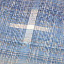 志村ふくみ作 十字絣単衣　質感・風合