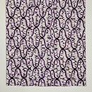 南部紫根染絞り木綿単衣　上前