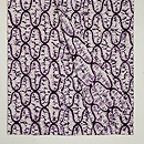 南部紫根染絞り木綿単衣　上前