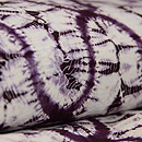 南部紫根染絞り木綿単衣　質感・風合