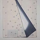 白地ドット柄本場結城紬　上前