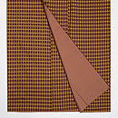 小格子柄本黄八丈　上前