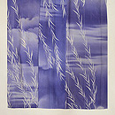 霞に柳の小紋単衣 上前