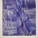 霞に柳の小紋単衣 上前