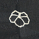 葦原に白鷺の黒羽織　背紋